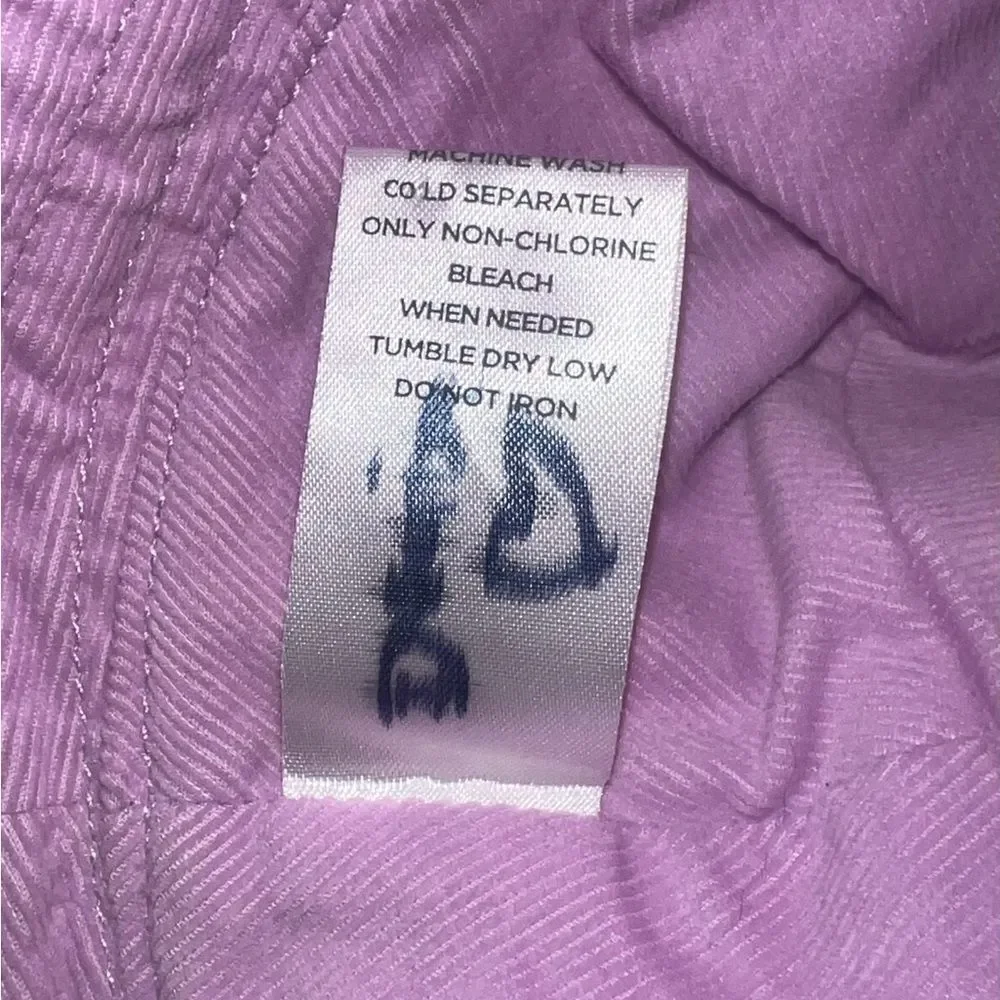 Gymboree Romantic Garden Mauve Corduroy Bucket Hat Floral 2007 Girls 5-7 EUC